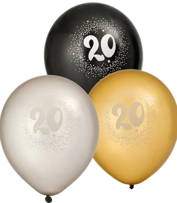 Hisab Joker Ballonger 6-pack 20 år