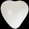 Hisab Joker Ballonger 6-pack hjärta vit
