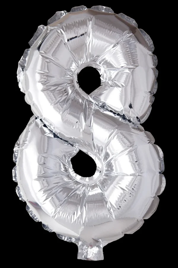 Hisab Joker Folieballong 41 cm siffra 8