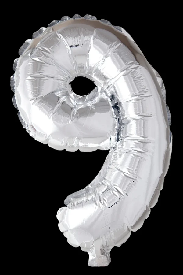 Hisab Joker Folieballong 41 cm siffra 9