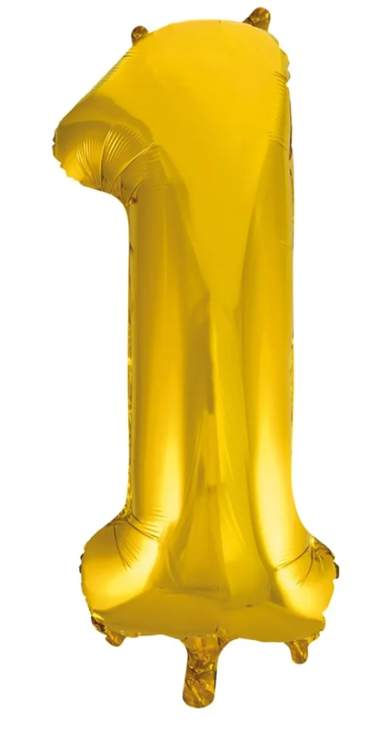 Hisab Joker Folieballong 86 cm siffra 1