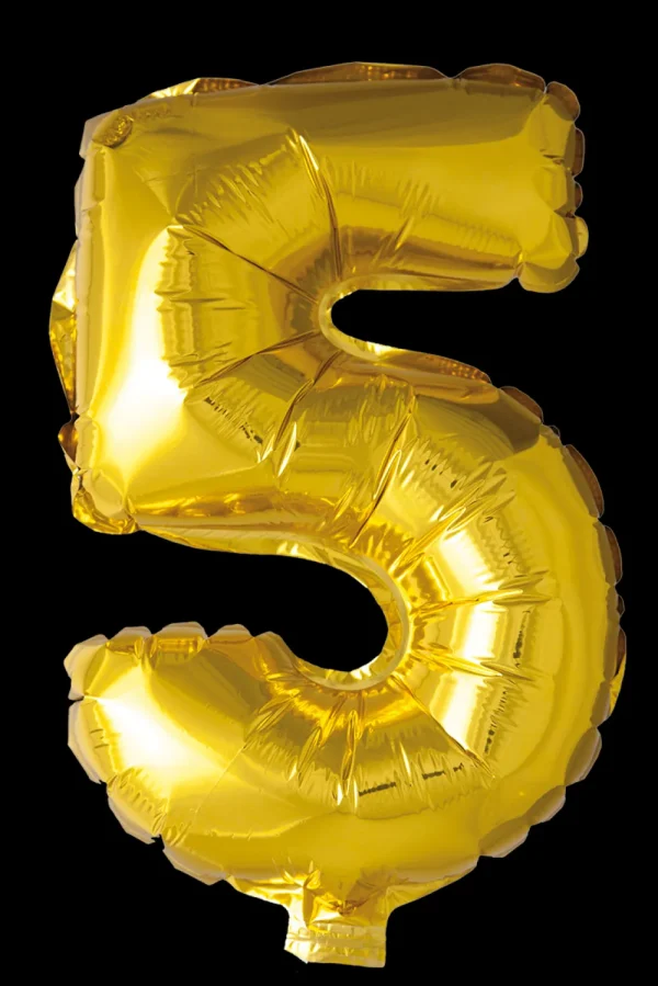 Hisab Joker Folieballong 41 cm siffra 5
