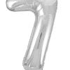 Hisab Joker Folieballong 86 cm siffra 7 silver
