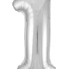 Hisab Joker Folieballong 86 cm siffra 1 silver