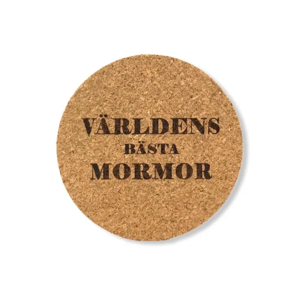 Sakligheter Glasunderlägg världens bästa mormor