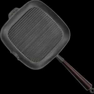 Briscapo Grillpanna i gjutjärn 28 cm med trähandtag