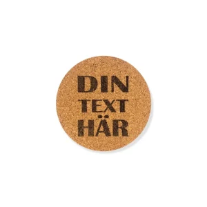 Gravyrmästaren Personliga glasunderlägg i kork 4-pack - din text här